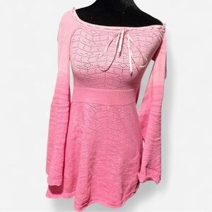 Pink ombré long sleeved sweater dress 
New with tags!